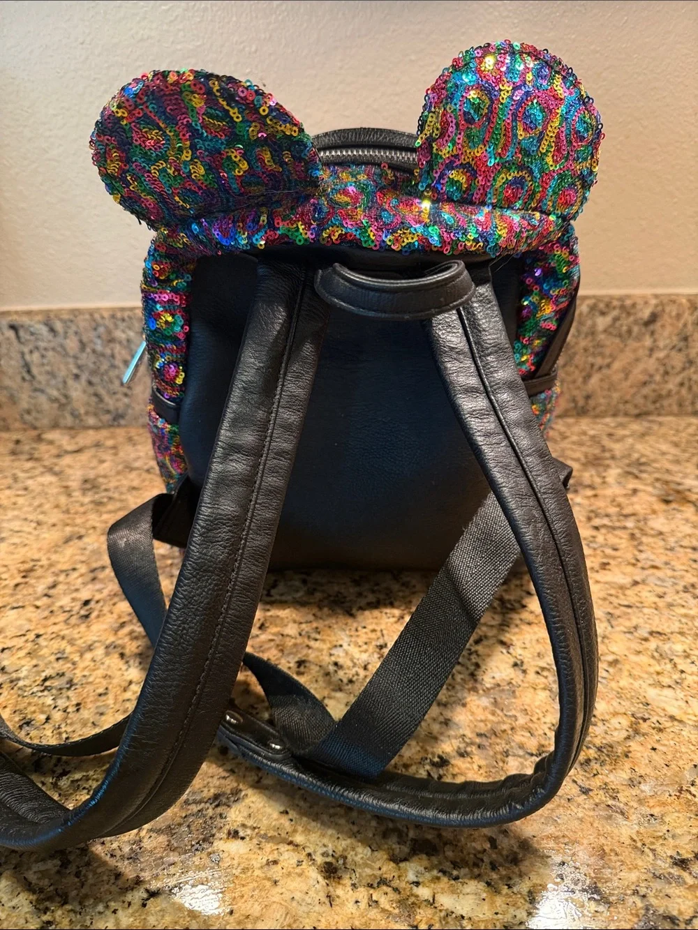 Loungefly Kids Rainbow Sequin Mickey Ear Mini Backpack - Multicolor